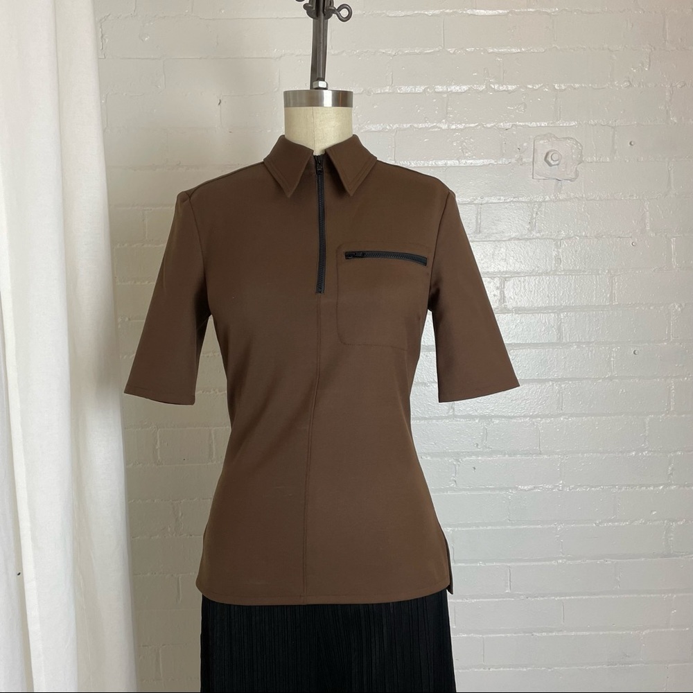 Kwaidon Editions quarter-zip shortsleeved shirt